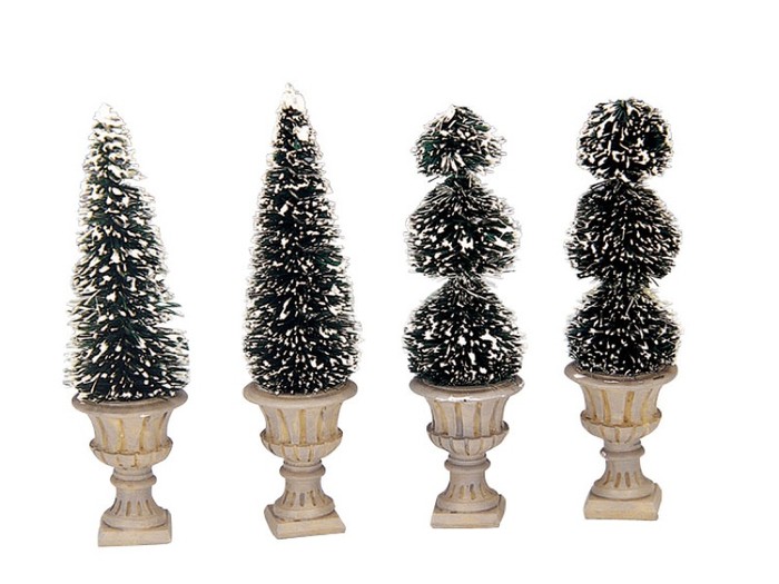 Lemax Cone-Shaped and Sculpted Topiaries